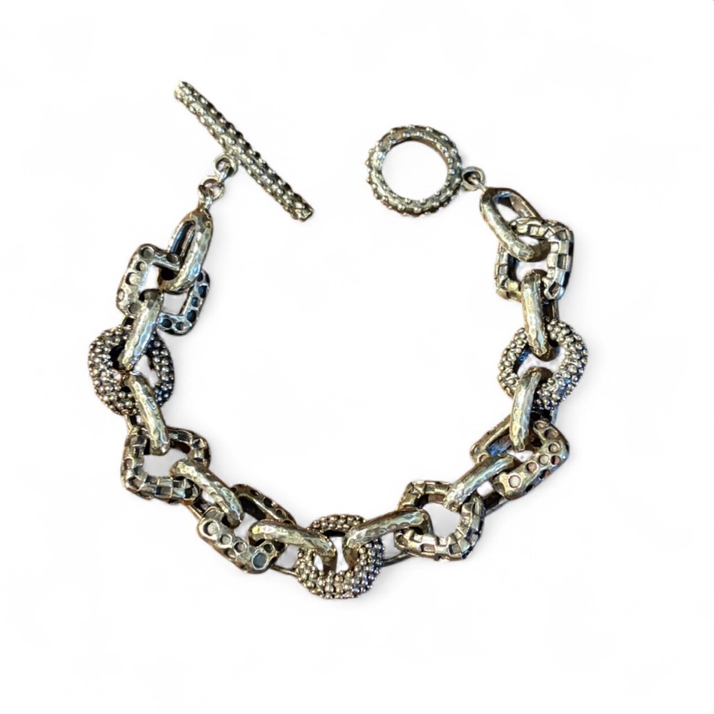 Dian Malouf Sterling Silver Toggle Bracelet - Picture 3 of 5